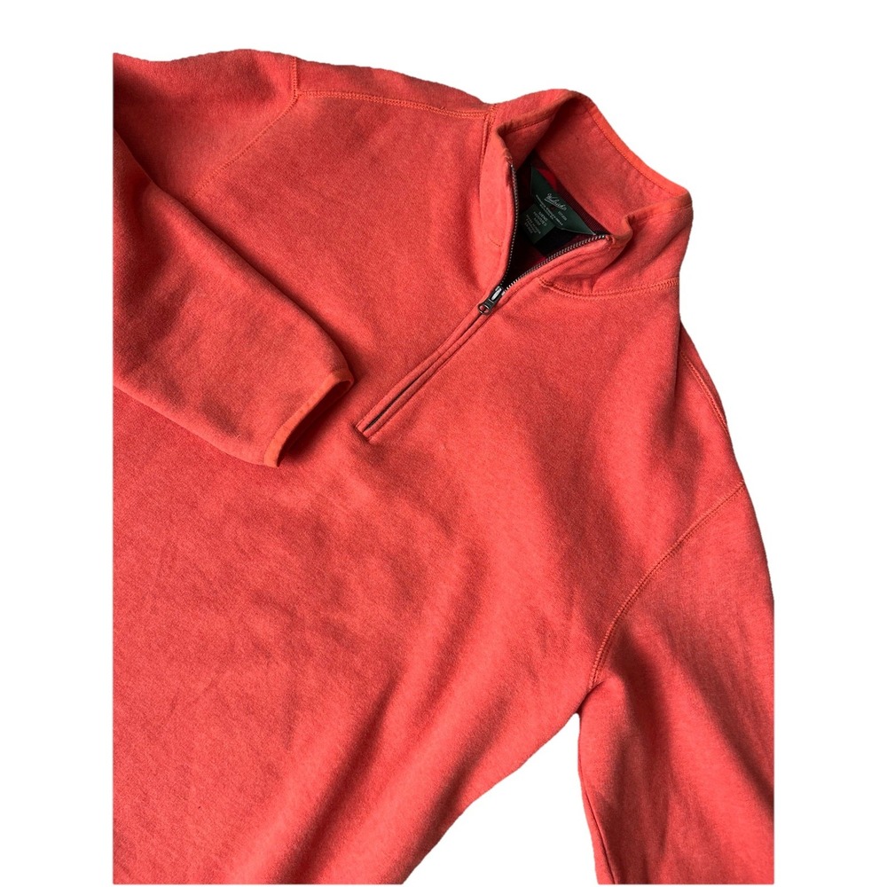 Woolrich Men's Boysen Half Zip Sweatshirt Ii Persimmon Heather Medium Orange M‎